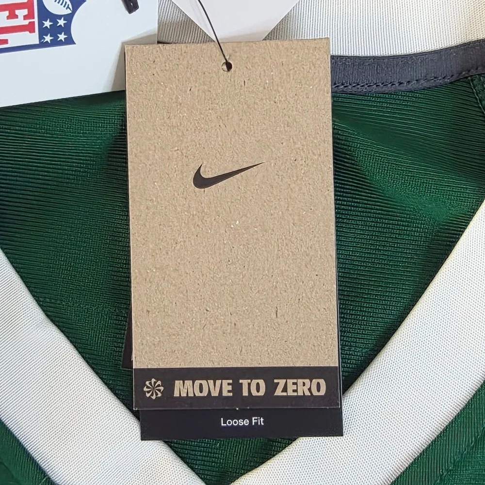 Nike Sauce Gardner Jersey Mens Large Green New York Jets NFL Football 1 New